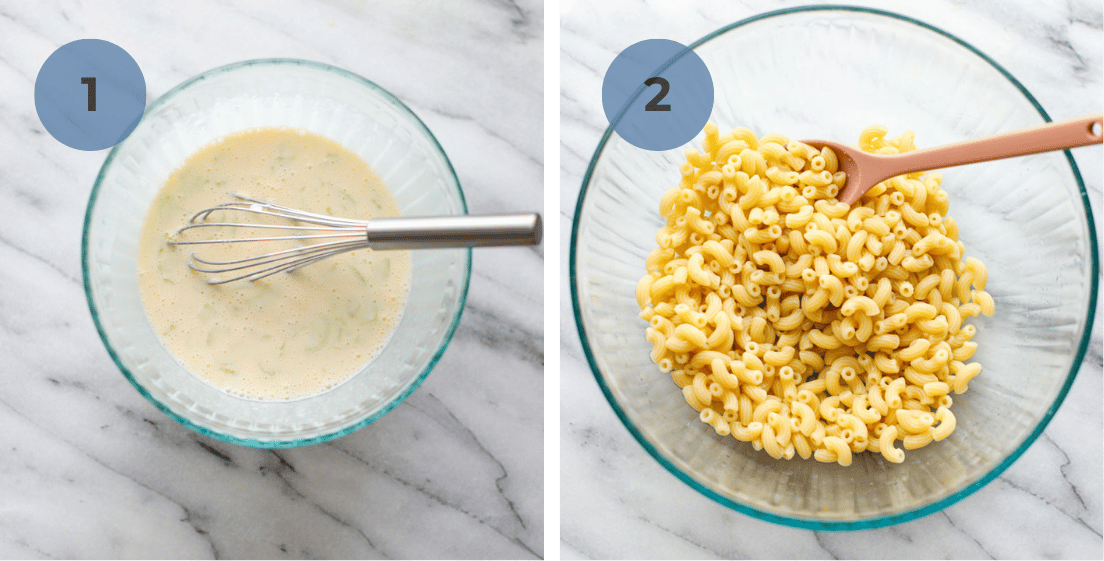 How to make classic deli macaroni salad graphic.