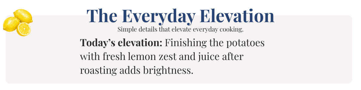 Everyday elevation for crispy parmesan potatoes. 